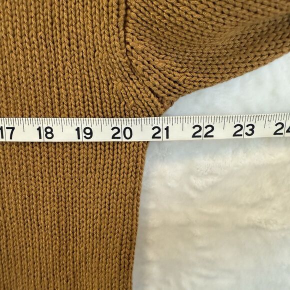 The Normal Brand Sweater Arlo V-neck Maple Glaze Button Cuff Women’s L - Picture 7 of 11